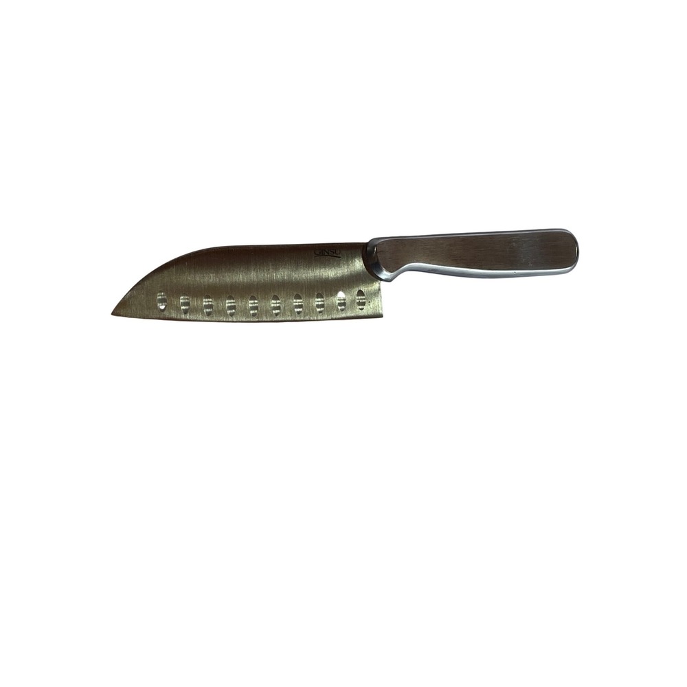 Ginsu Chikara 5 Inch Santoku Knife Stainless Steel Granton Edge Hollow Ground